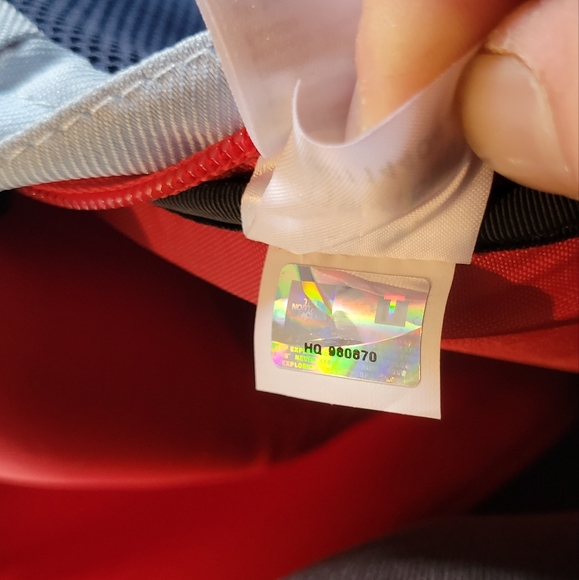 The North Face 6-Zippered Pocket Backpack "Fire And Ice" Colorway - Picture 6 of 7